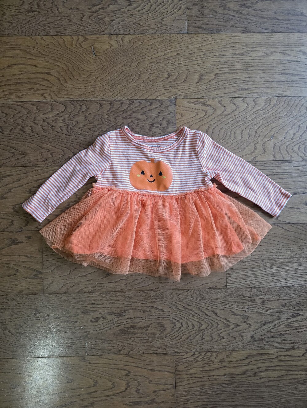 Carter's Pumpkin Tutu Top Orange 9 Months